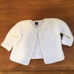 Janie and Jack knit cream sweater